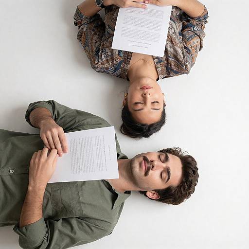 Upside Down Portrait of a Couple