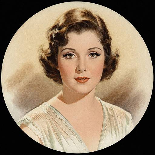 Vintage Gilda Gray Retro Illustration