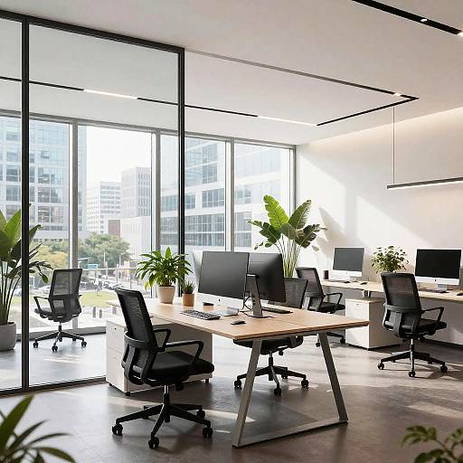 Modern Minimalist Office Space