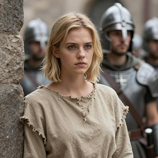 Intense Portrait of a Young Woman