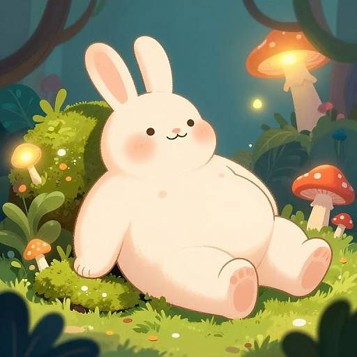 Chungus Bunny in Enchanted Forest