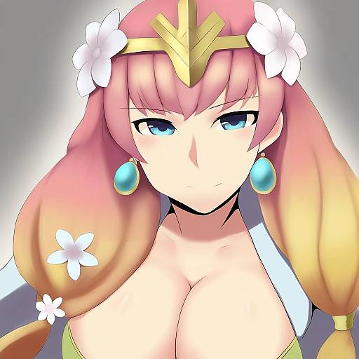 Illustration of Gunnthra (fire emblem), fire emblem in the style of Kion-kun