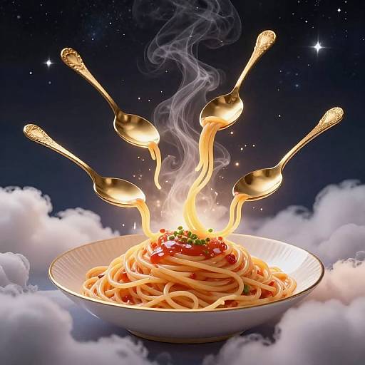 Cosmic Golden Spoons Over Spaghetti