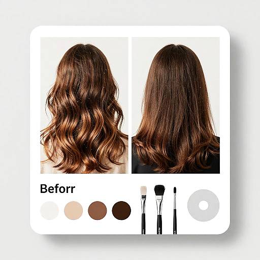 Hairstyle Transformation Photo Editor UI