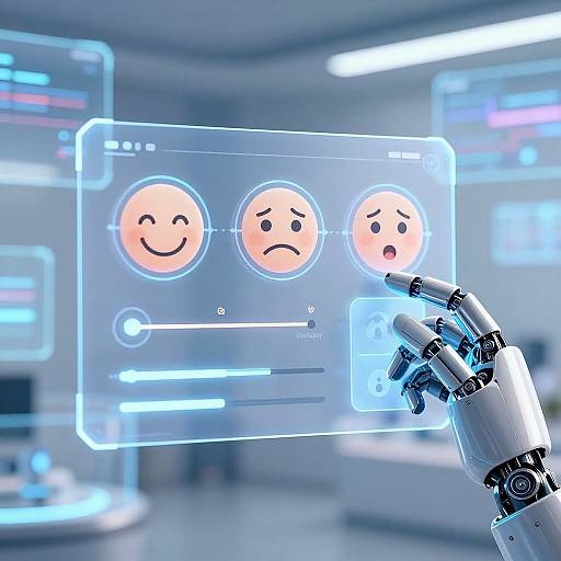 Futuristic Facial Expression Changer Interface