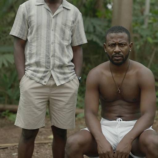 Two Men in Forest Setting