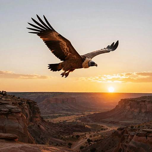 Majestic Condor Over Desert Mesas