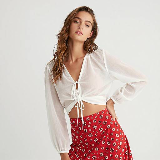 Stylish Young Woman in Summer Fashion