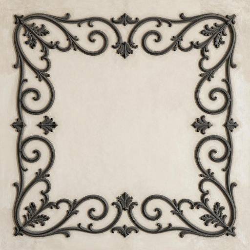 Elegant Neo-Classical Scrollwork Ceiling Design