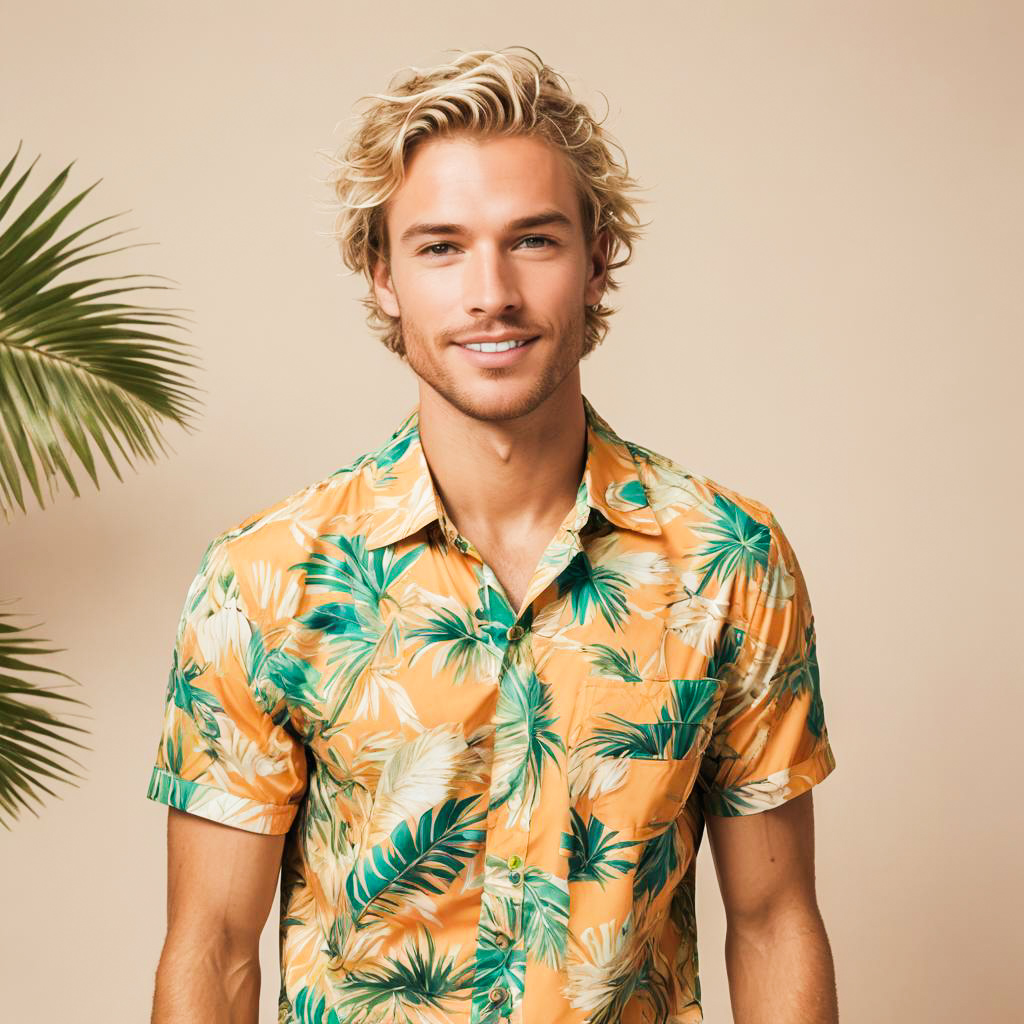 Tropical Themed Photo Shoot with Guy