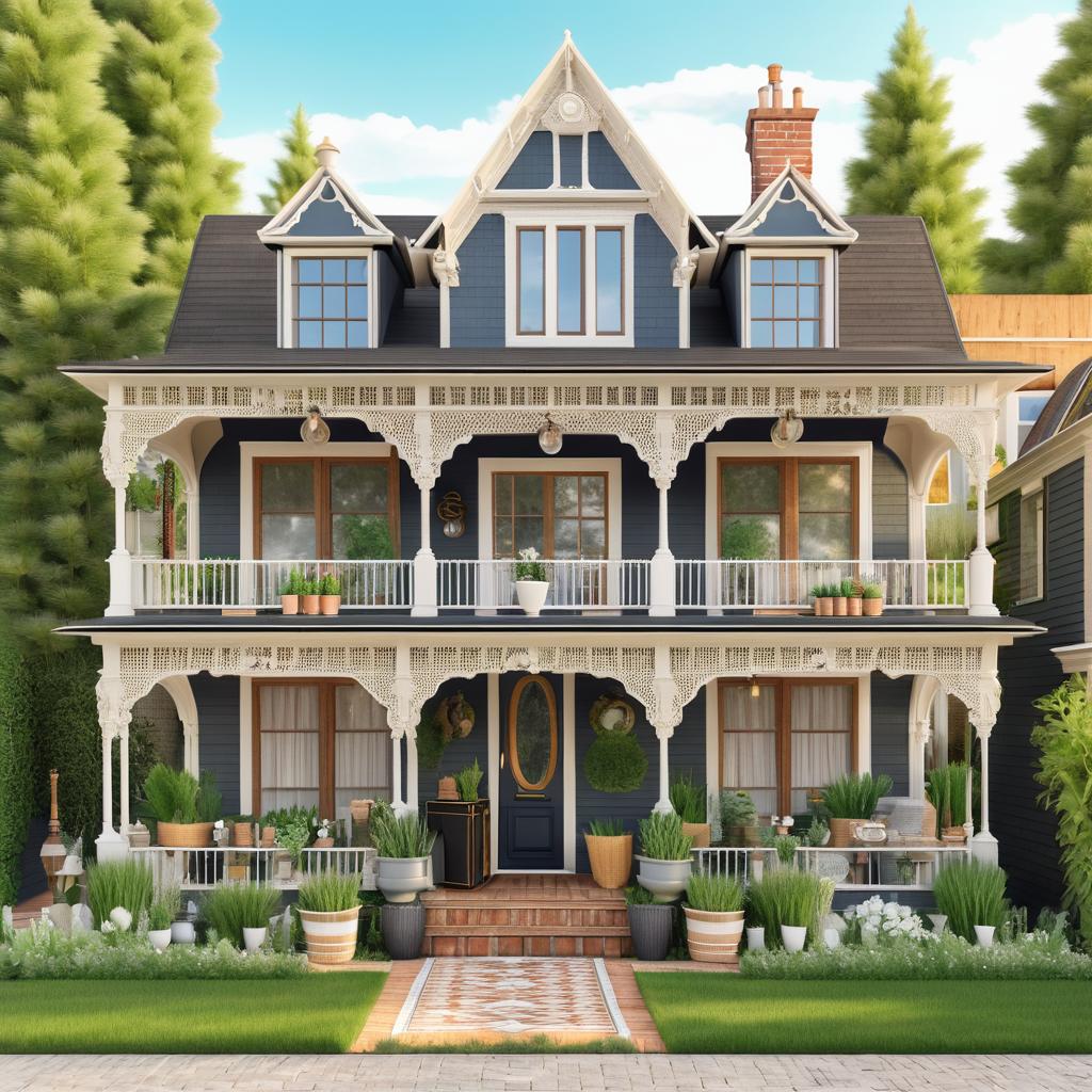 Charming Vintage Victorian House Exterior