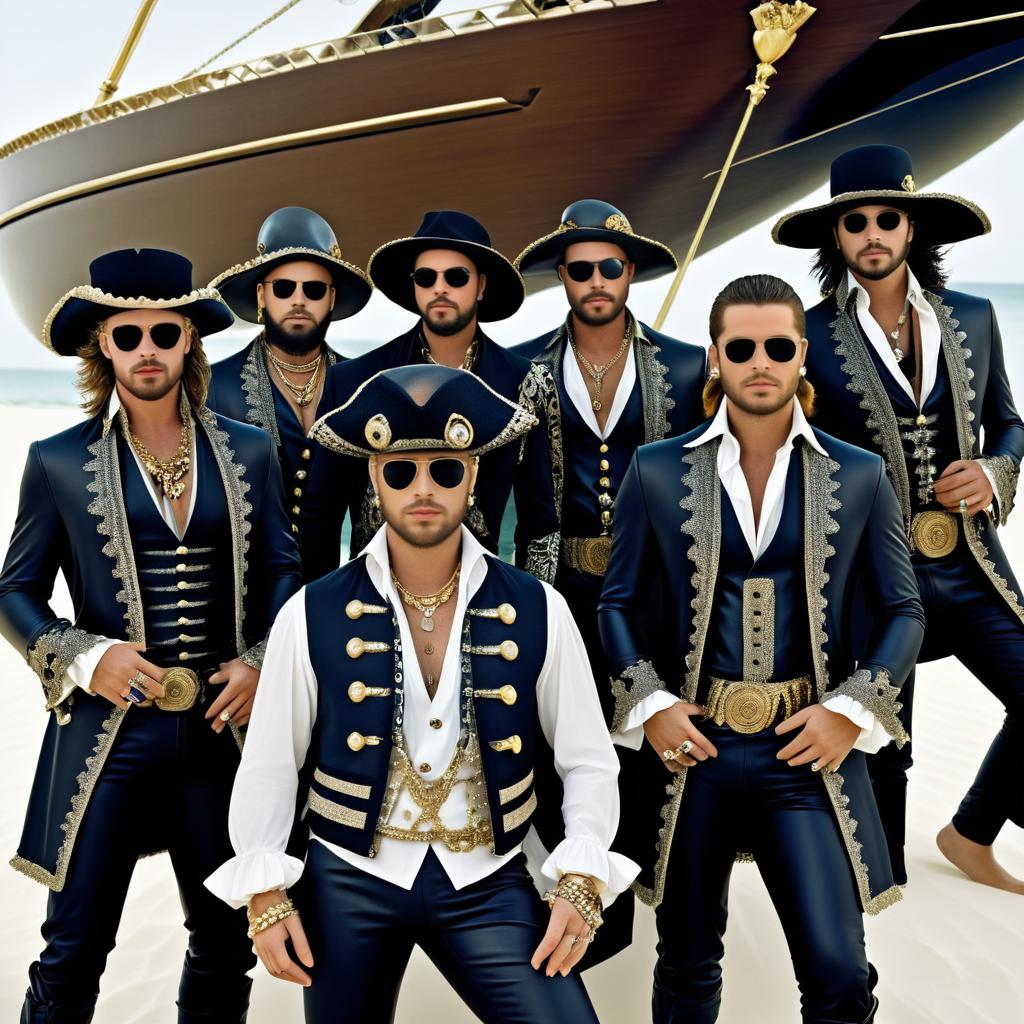 Pirates in Luxurious High Fashion Shoot