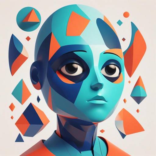 Abstract Wojak Meme with Geometric Shapes
