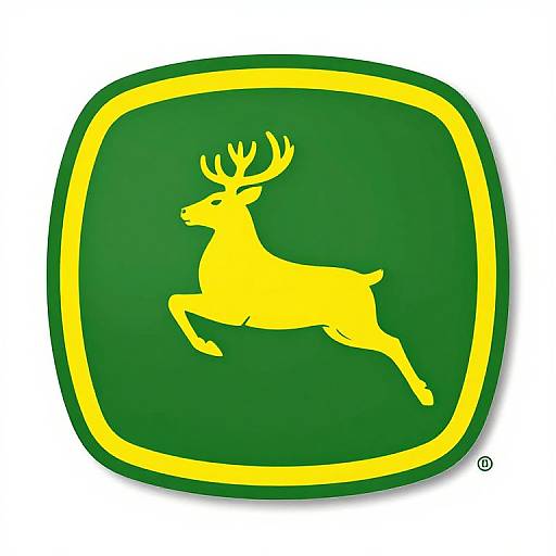 Bold John Deere Deer Logo Design