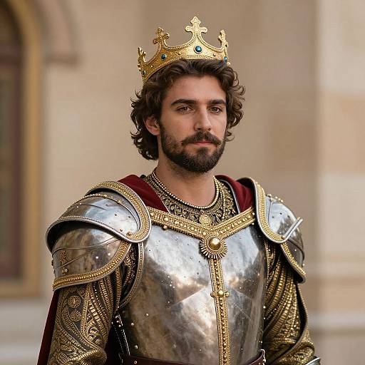 Regal Male Prince in Armor