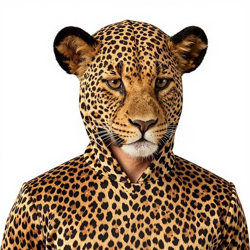 Man in Leopard Print Costume