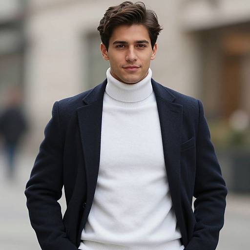 Stylish Male Winter Business Attire