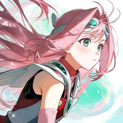 Illustration of Mylene jenius, macross in the style of Jill 07km