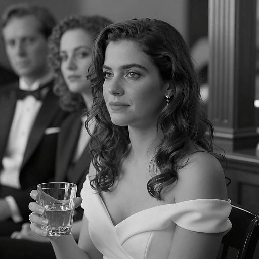 Introspective Woman in Elegant Surroundings