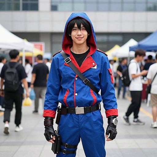 Vibrant Air-Themed Cosplay Costume