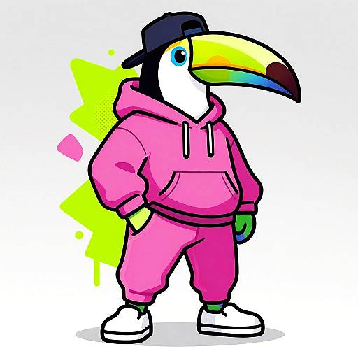 Bioengineered Toucan MC Cartoon