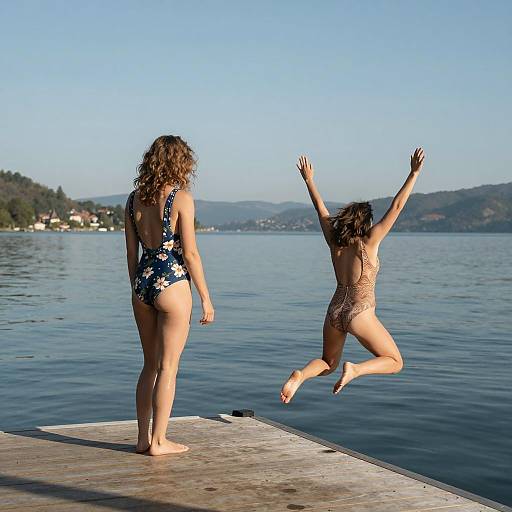 Summer Fun: Women at the Lake