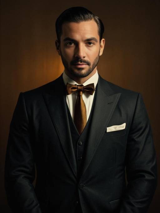 Cinematic Portrait of a Man in Formal Attire