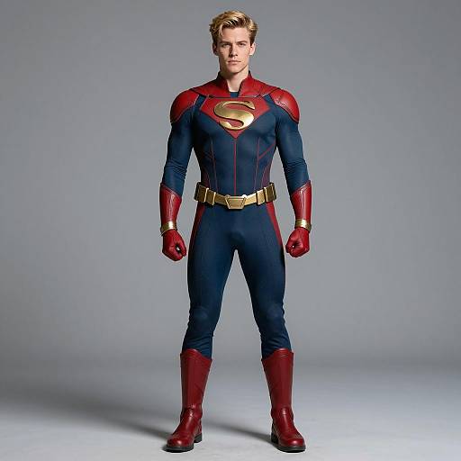 Man in Homelander Superhero Costume