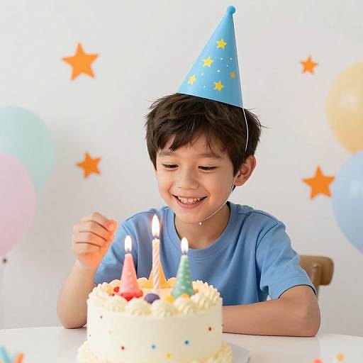 Joyful Boy's Starry Birthday Celebration