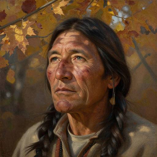 Photorealistic Native American Portrait