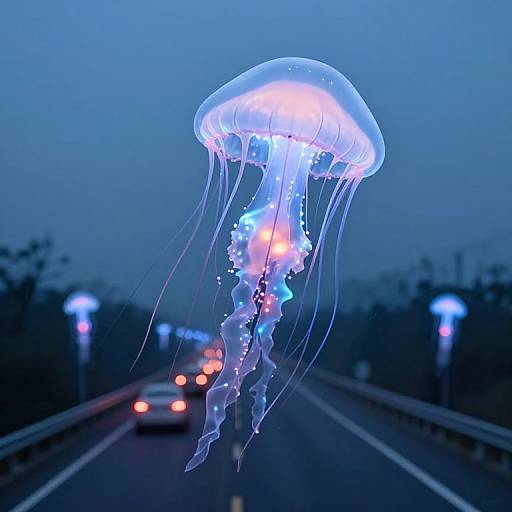 Giant Jellyfish Traffic Control