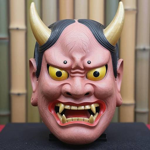 Traditional Japanese Demon Mask