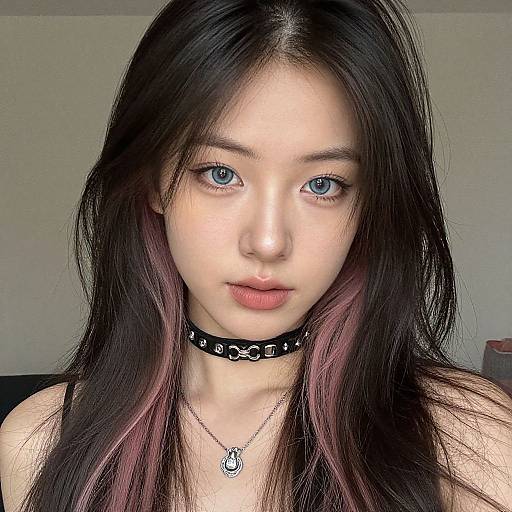 Realistic Portrait of Stylish Woman