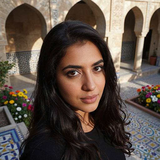 Hyperrealistic Portrait of Middle Eastern Woman