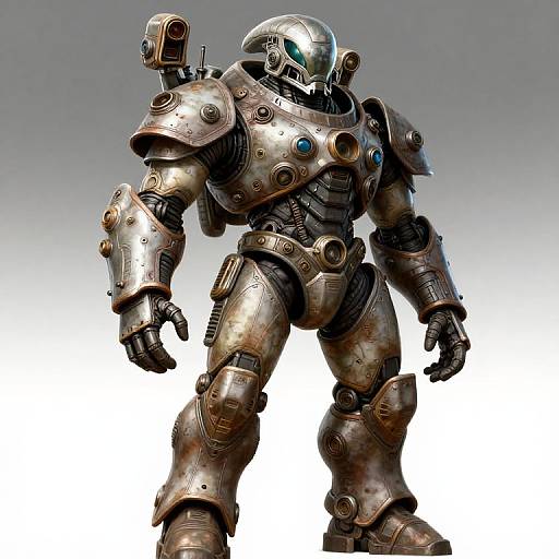 Alien Warrior in Ancient Tech Armor