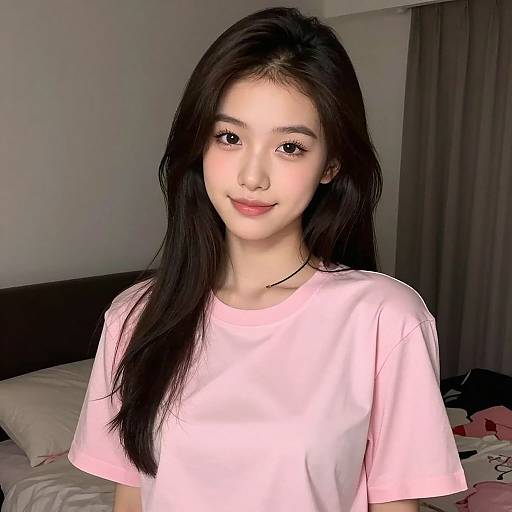 Hyperrealistic Portrait of Filipina Girl