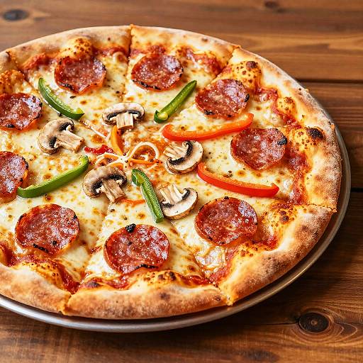 Hyper-Realistic Fresh Pizza Close-Up