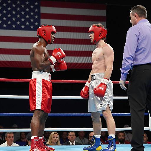 Intense Boxing Match Captured in Action