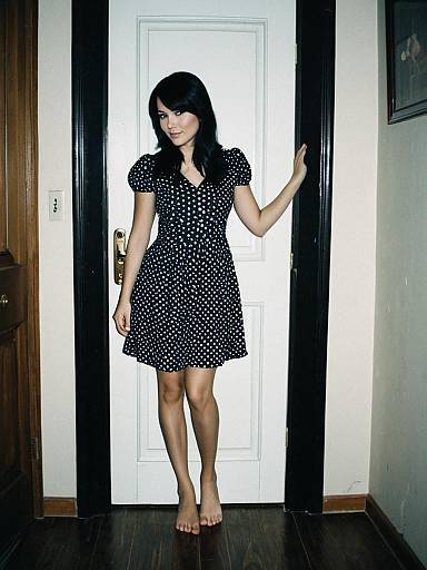 Realistic Short Engagement Dress Portrait