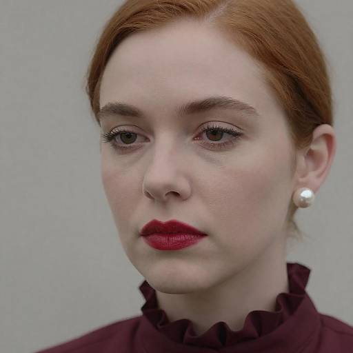 Elegant Close-Up of a Redhead