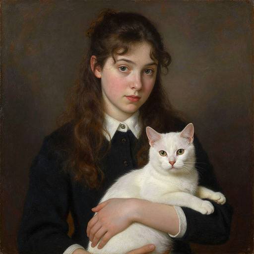 Will Barnet's Young Woman with Cat