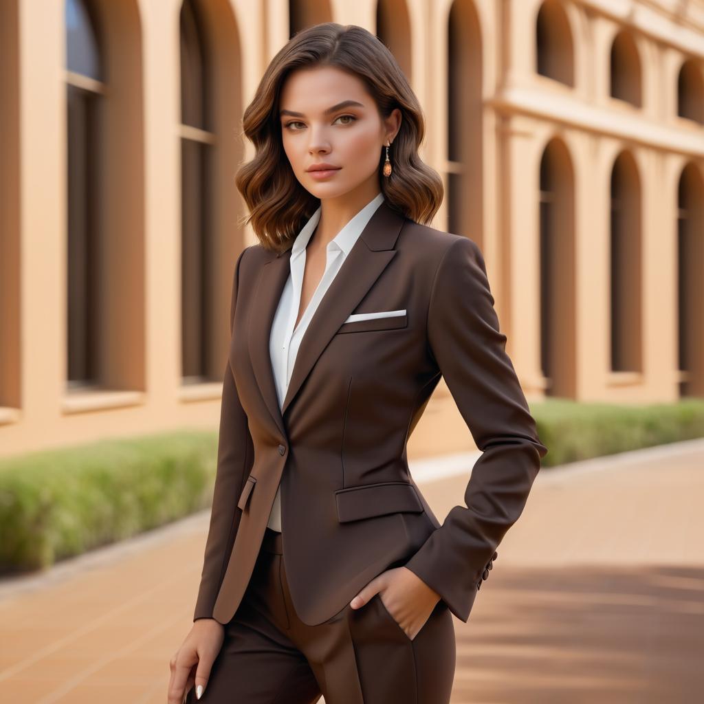 Gorgeous Australian Model Portrait in Suit