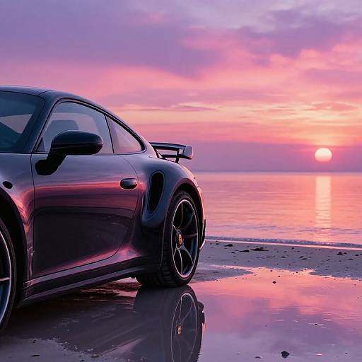 Sunset Reflection on Porsche 911