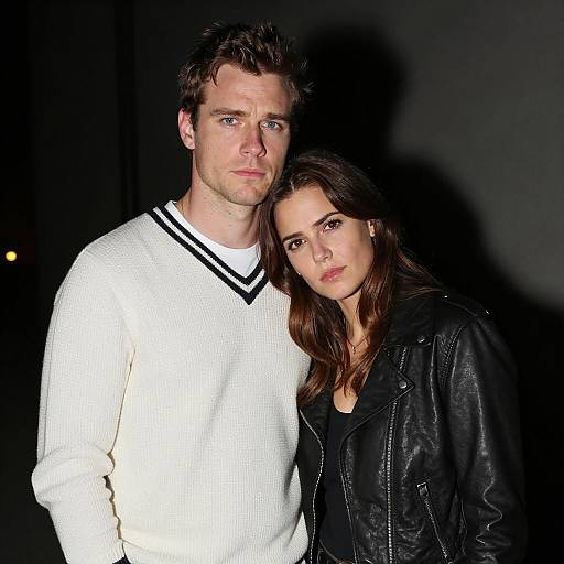 Moody Portrait of Two Figures Together