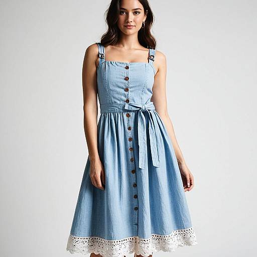 Casual Summer Chambray Sundress Style