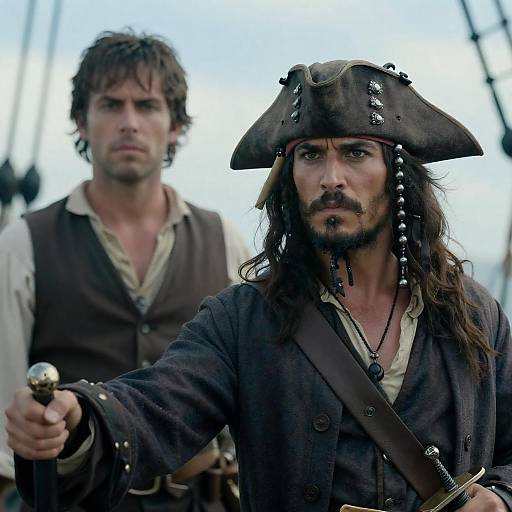 Two Men on Pirate Ship