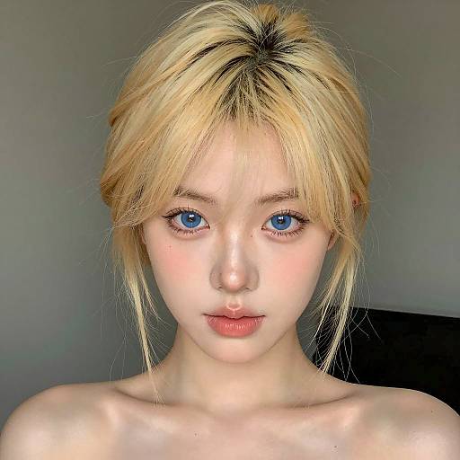 Portrait of a Young Woman with Highlights