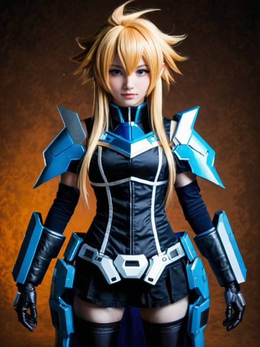 Man in Realistic Gunvolt Cosplay Costume