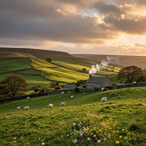 Midlands Countryside Golden Hour Scene