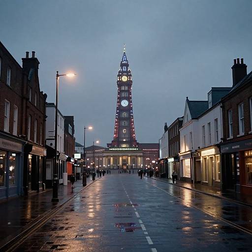 1980s Blackpool Illuminations at Night
